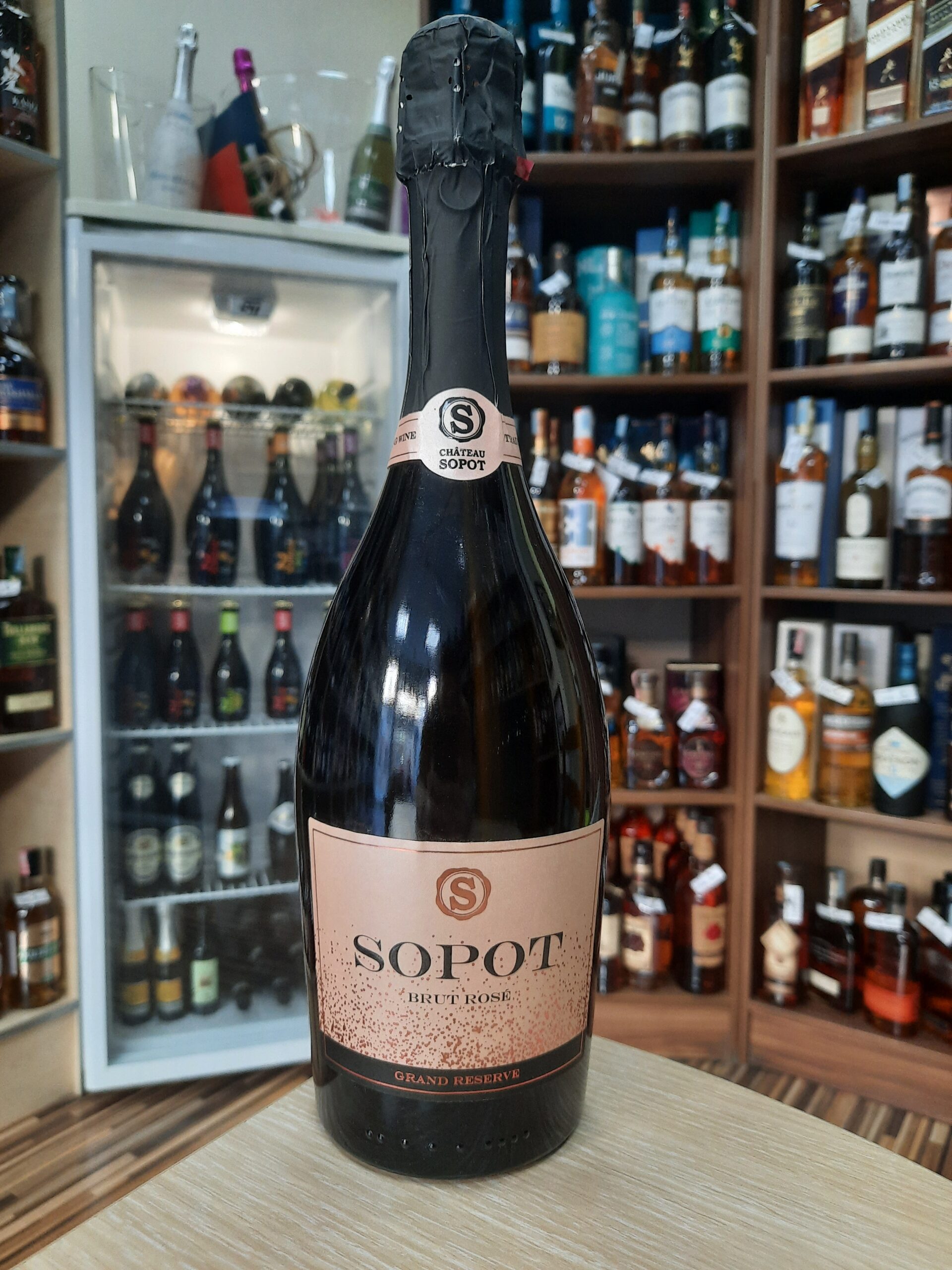 Пенливо вино Сопот розе 0.75л.